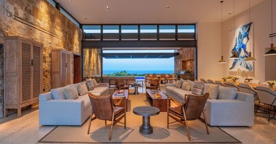 Stunning 11-Bd Villa, Indoor Tennis & Beach Club — Chef, Butler & Yacht Incl.