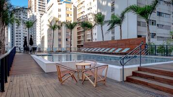 Indoor pool, outdoor pool