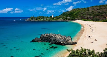 North Shore Tropical Studio with breathtaking mountain views!