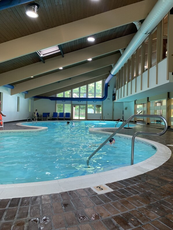 Indoor pool, outdoor pool