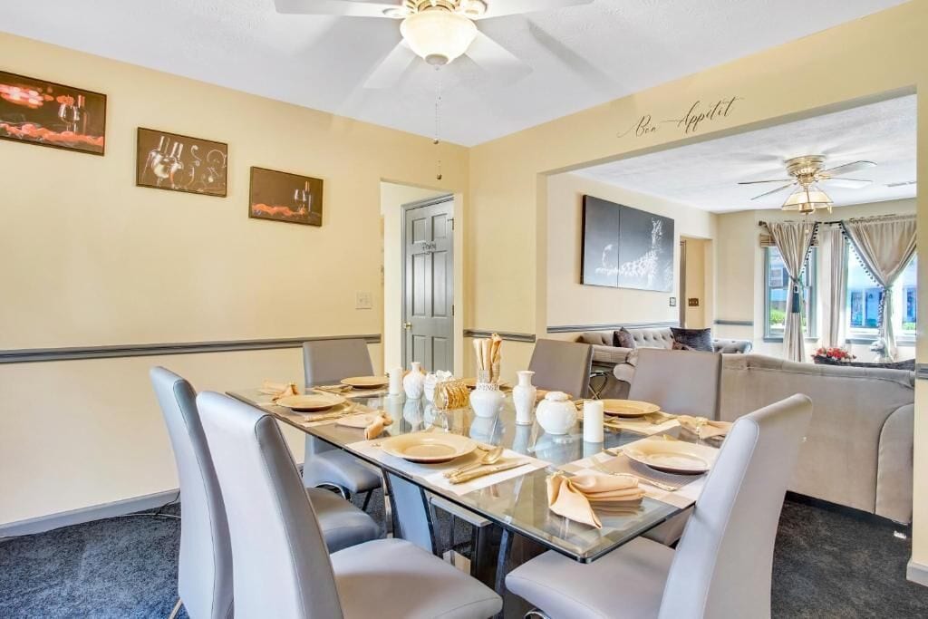 Spiseområde på rommet