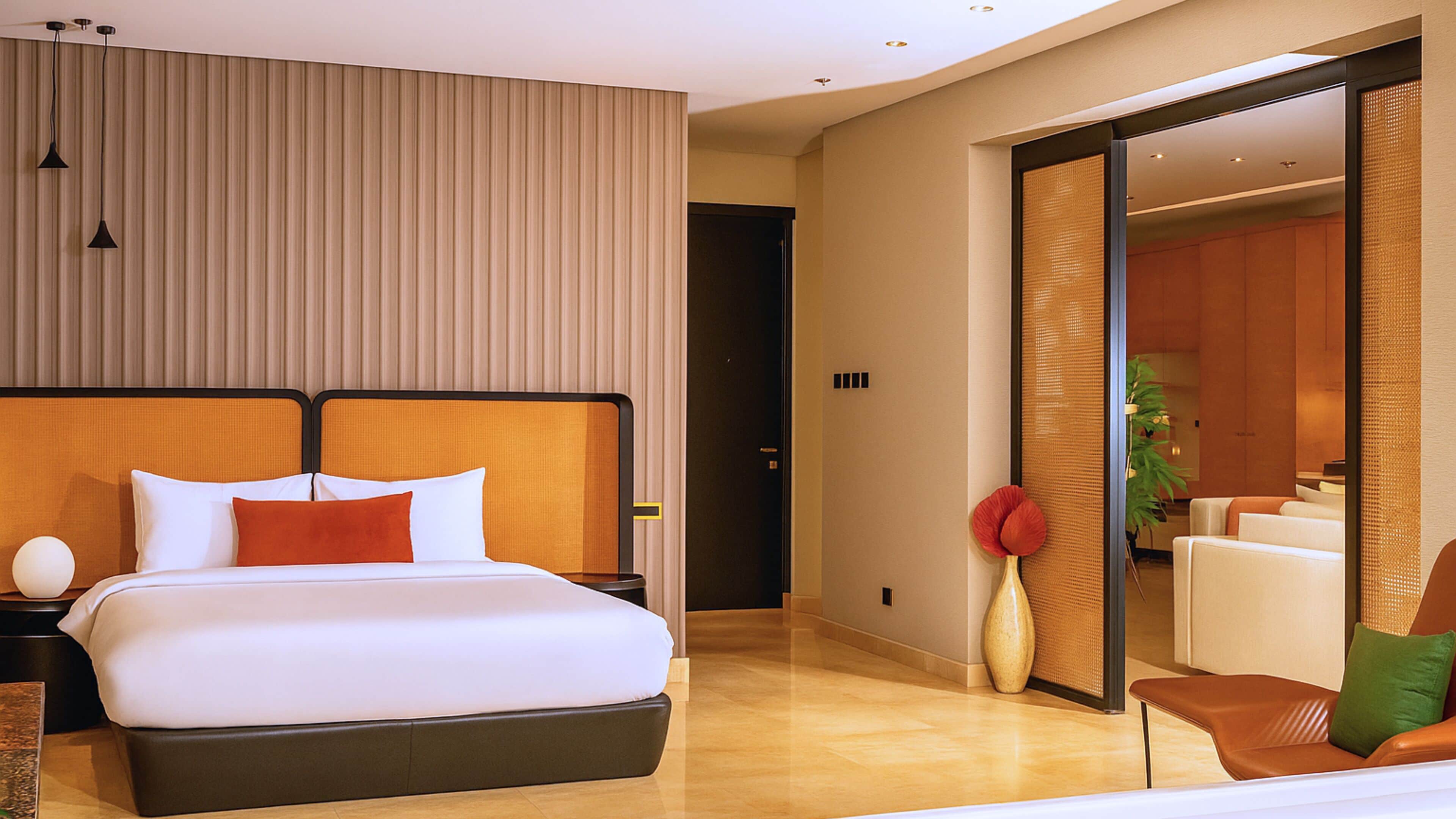 Royal Suite | Premium bedding, down comforters, memory foam beds, minibar