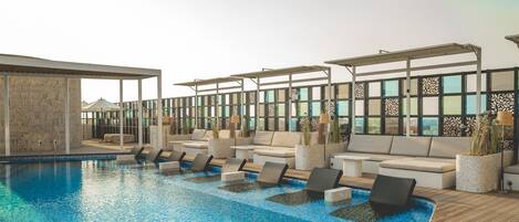 2 outdoor pools, pool umbrellas, sun loungers