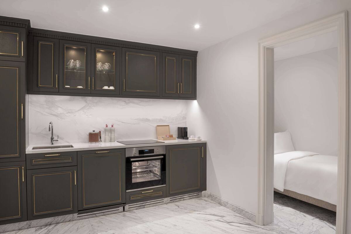 deluxe suite, 1 king bed (residential) | private kitchen | electric kettle