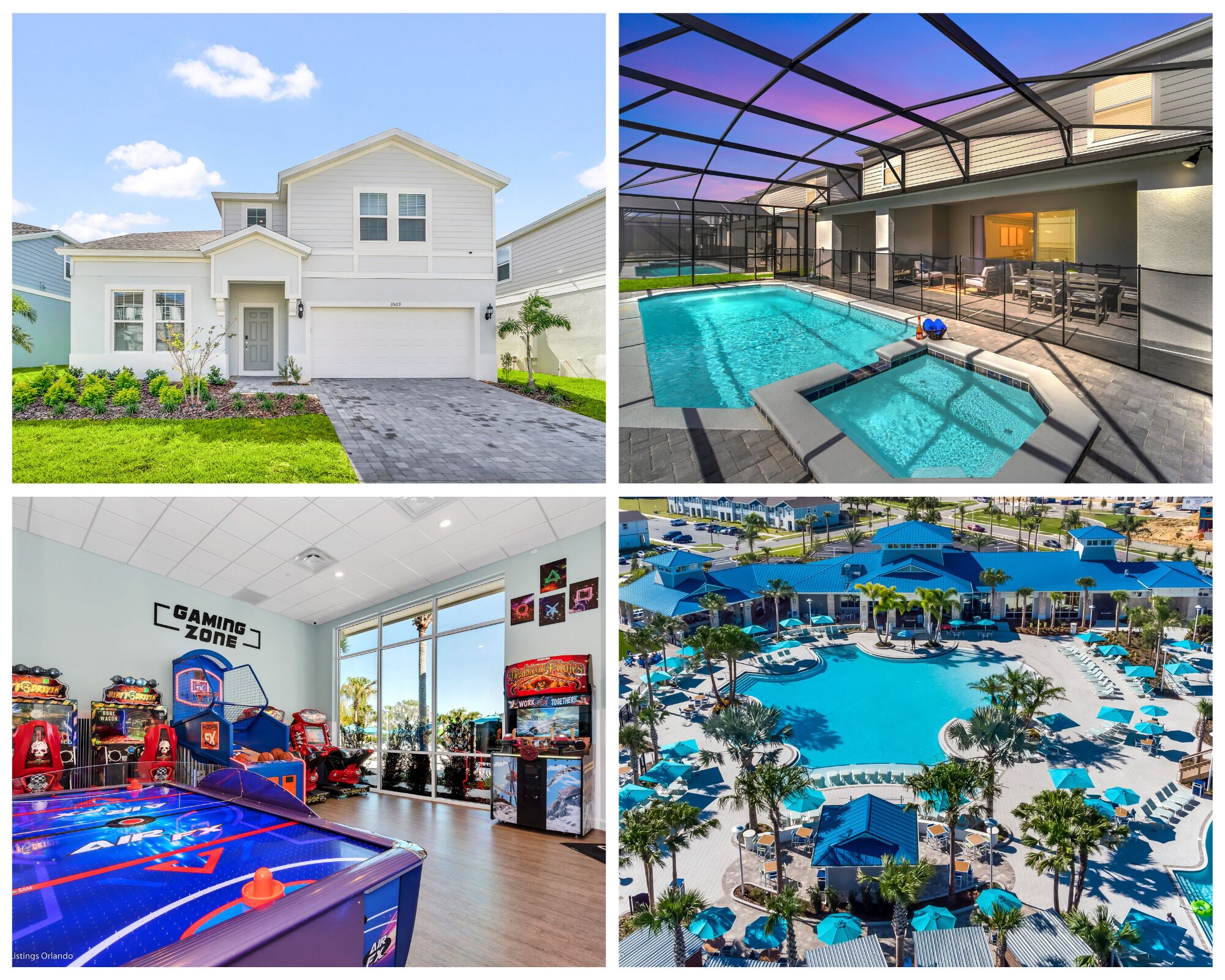 Brand New Private 8BR Villa With Heated Pool + Spa Near Disney!