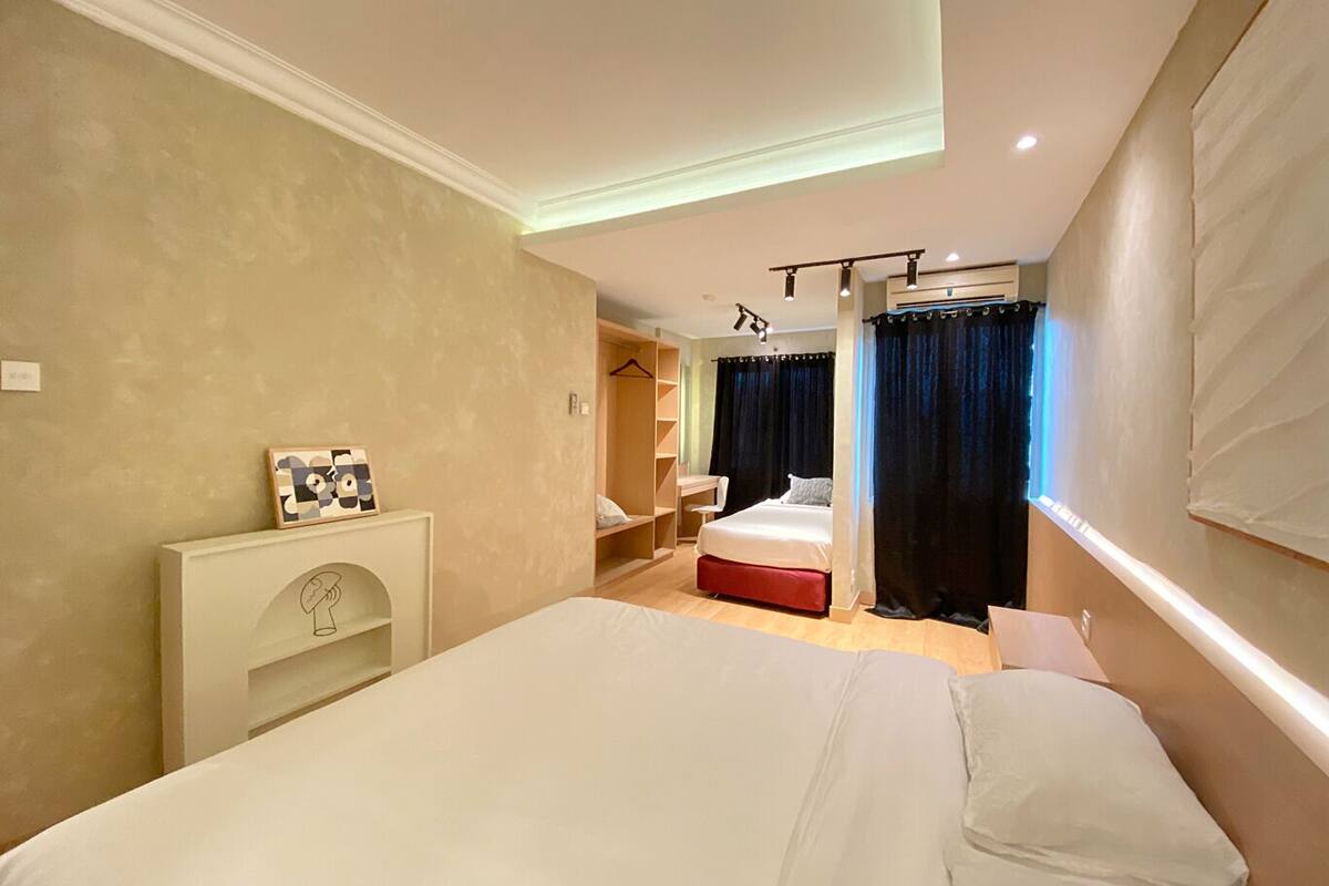 Departamento, 2 habitaciones, para no fumadores, cocina | 3 habitaciones, decoración personalizada y muebles diferentes