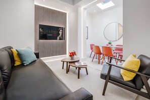 Smart-tv, videospil, kontorer