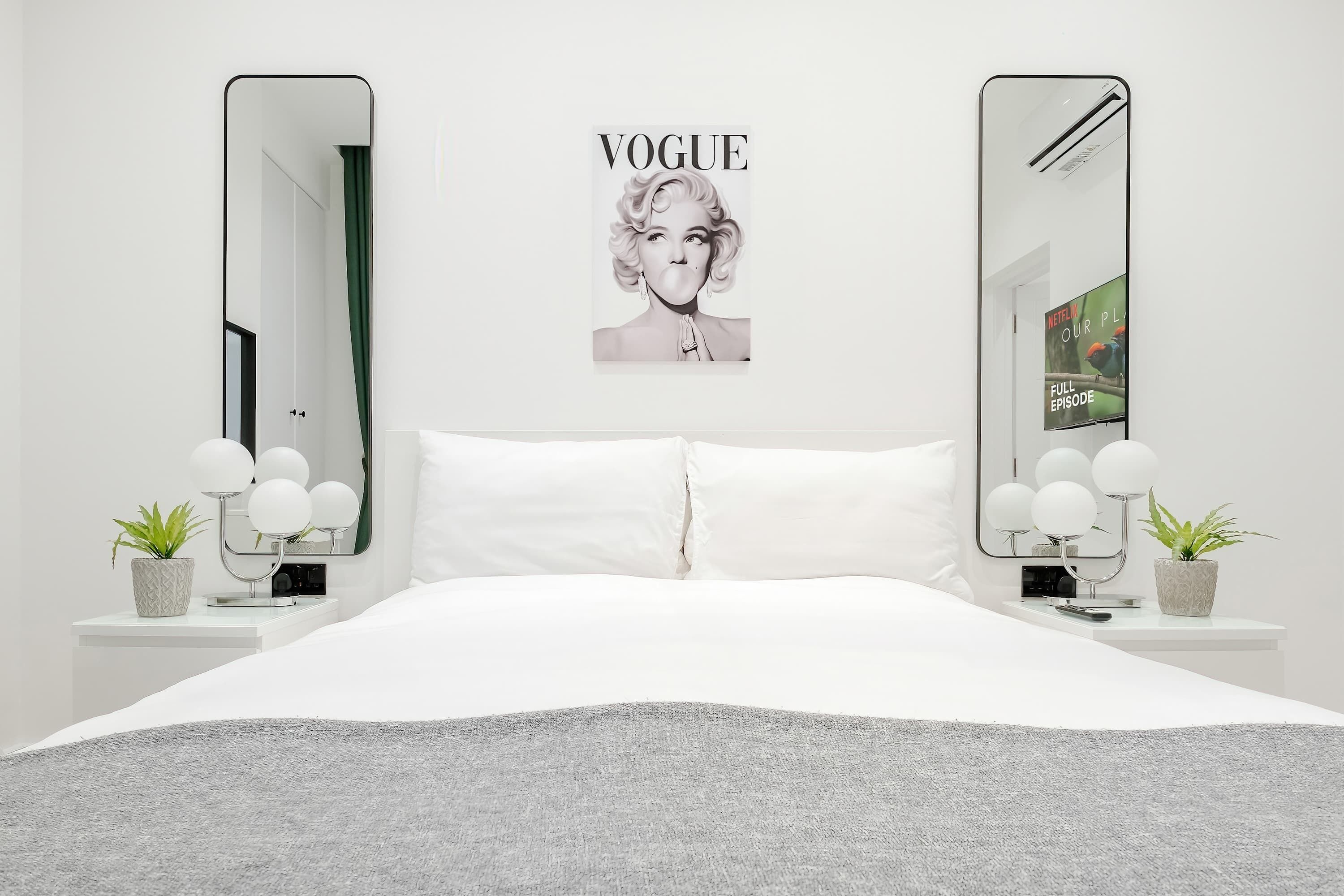 2 bedrooms, iron/ironing board, free WiFi, bed sheets