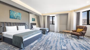 Ropa de cama hipoalergénica y minibar