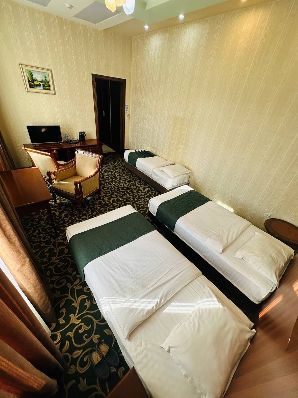 Blackout drapes, soundproofing, iron/ironing board, free WiFi