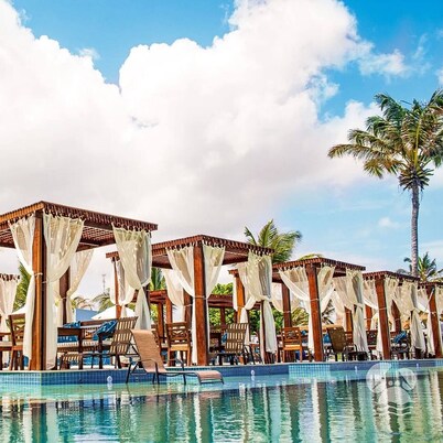 Deluxe apartment, sea view, Cumbuco pool