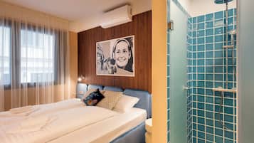 Cofres nos quartos, Wi-Fi de cortesia, roupa de cama