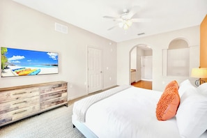 3 habitaciones, tabla de planchar con plancha, cuna de viaje y wifi