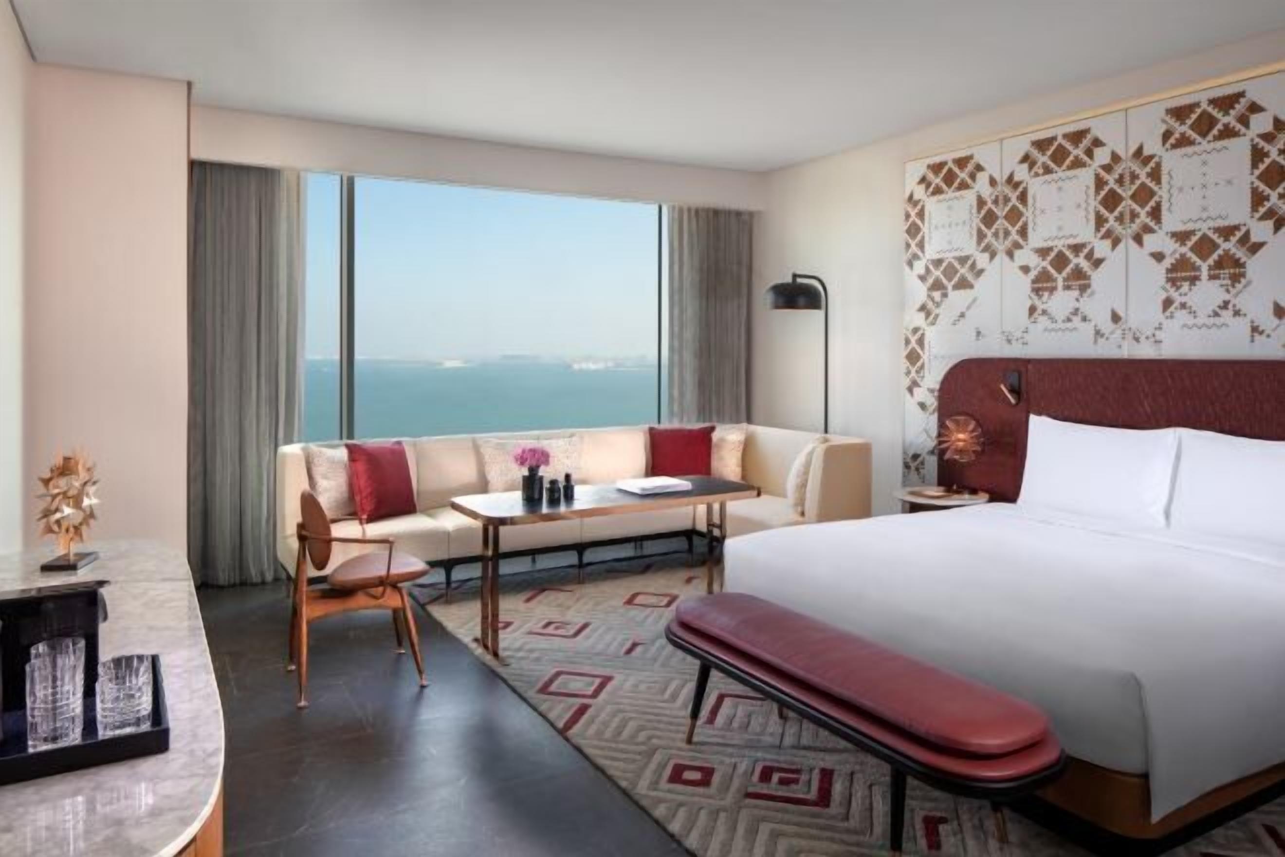 Premium bedding, down duvets, pillow-top beds, free minibar items