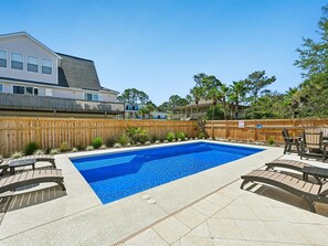 Private Pool w. Plenty of Poolside Seating - Shore Beats Work | Stunning Ocean Views, Private Pool (Tybee Island)