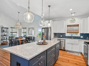 Full Kitchen w. Stainless Steel Appliances - Shore Beats Work | Stunning Ocean Views, Private Pool (Tybee Island)