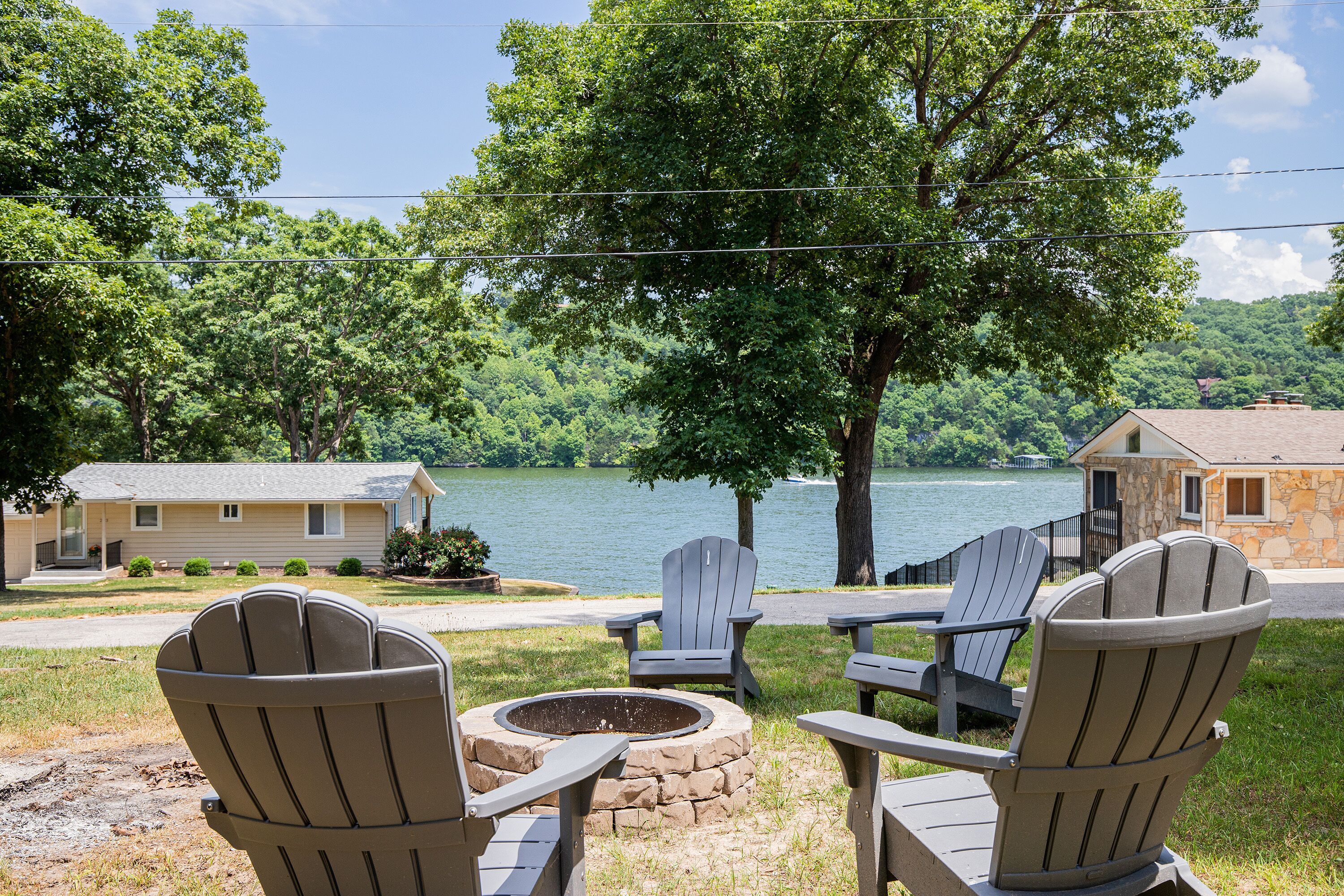 Great Level Yard with Lake Views & Boat Ramp