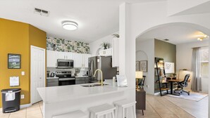 Unclassified image, 5 of 53, button - This charming 5-bedroom villa with a private heated pool is a modern oasis. (Davenport)
