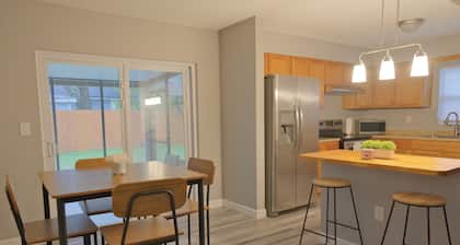 Awalk away from Busch Gardens and Adventure Island