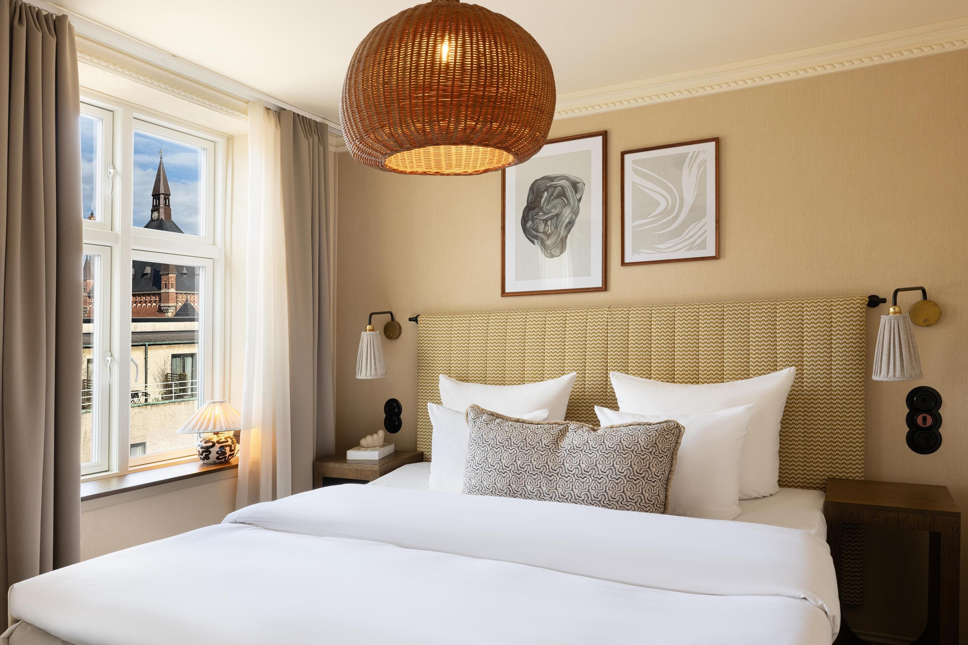 Hypo-allergenic bedding, individually decorated, individually furnished