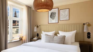 Hypo-allergenic bedding, individually decorated, individually furnished