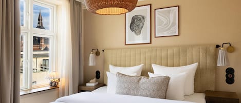 Hypo-allergenic bedding, individually decorated, individually furnished