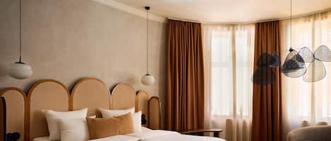 Hypo-allergenic bedding, individually decorated, individually furnished