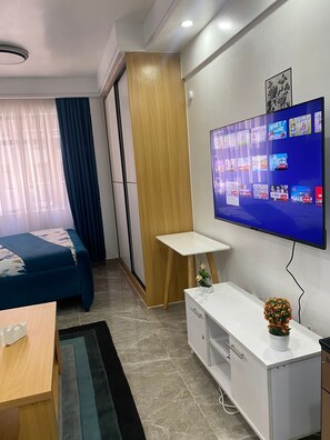 1 間睡房、熨斗/熨衫板、Wi-Fi (收費)、床單