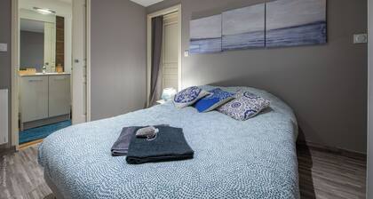 My T2 cocoon at the water's'edge in moret sur loing