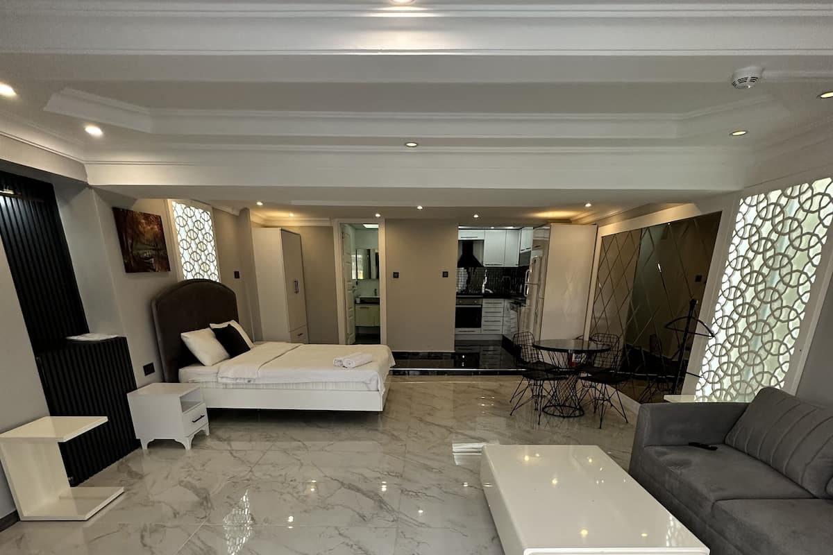 Exclusieve kamer | Lakens van Egyptisch katoen, luxe beddengoed, een minibar