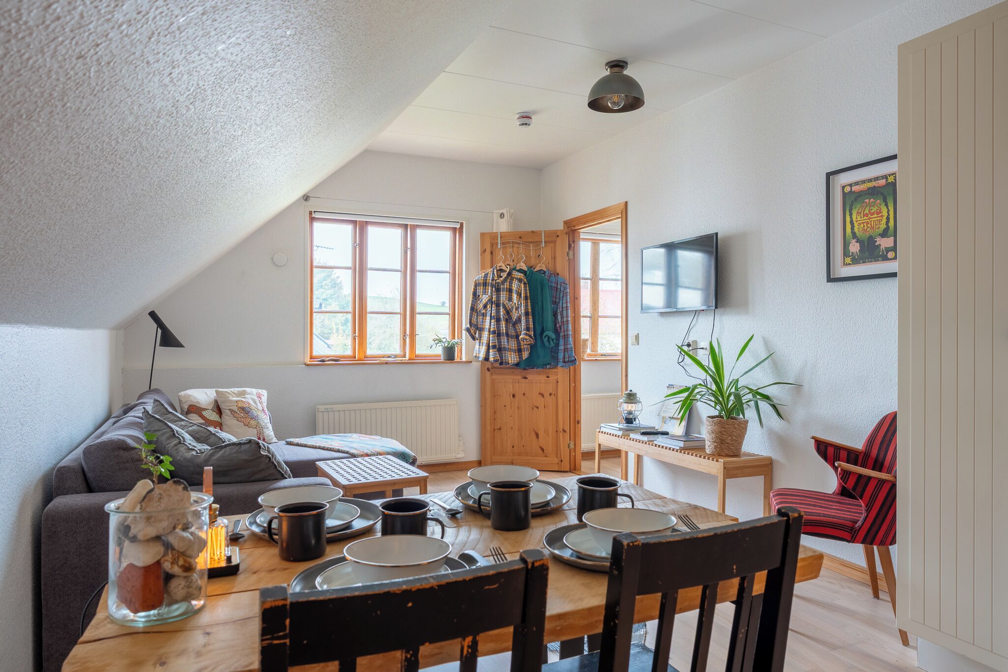 Lägenhet (1) | 1 sovrum, arbetsyta för laptop, strykjärn/strykbräda och gratis wi-fi