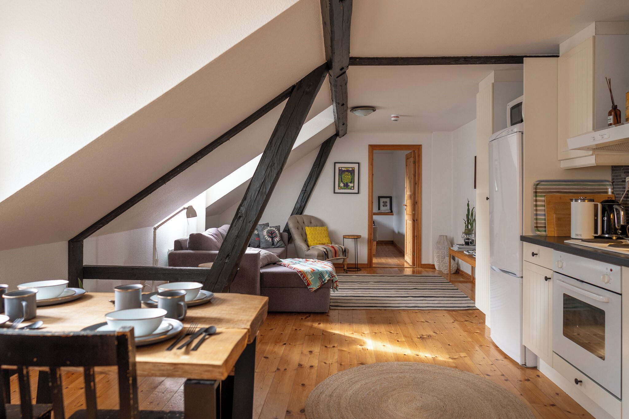 Lägenhet Design (4) | 1 sovrum, arbetsyta för laptop, strykjärn/strykbräda och gratis wi-fi