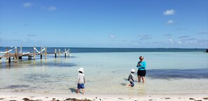 Beach nearby, sun-loungers