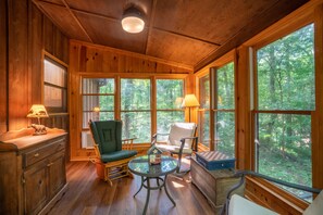 Blick von der Unterkunft