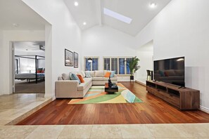TV, offices - Family Retreat w/ Hot Tub, Big Back Deck & Games! (Poway)