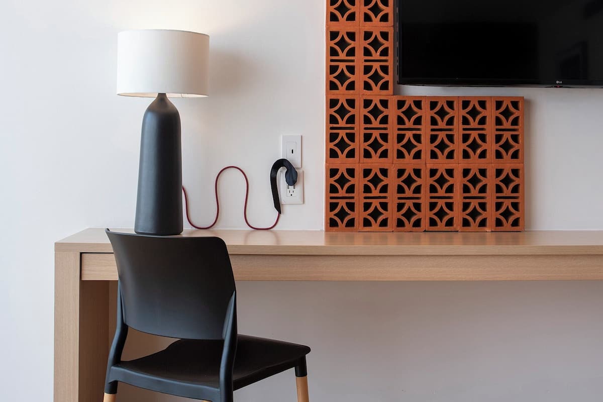 Free minibar, in-room safe, desk, laptop workspace
