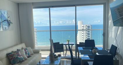 Beautiful condo with views of the beach
