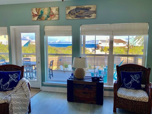 Unobstructed Gulf Views with Private Pool and hot tub close to Trading Post!