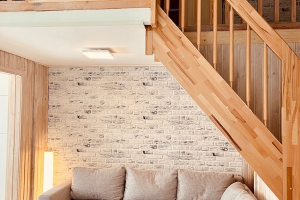 Smart TV, fireplace, table tennis, books