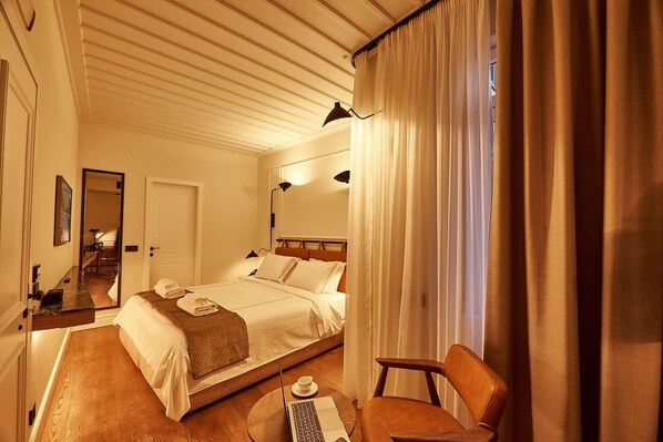 Egyptian cotton sheets, premium bedding, down duvets, memory-foam beds