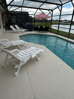 A heated pool