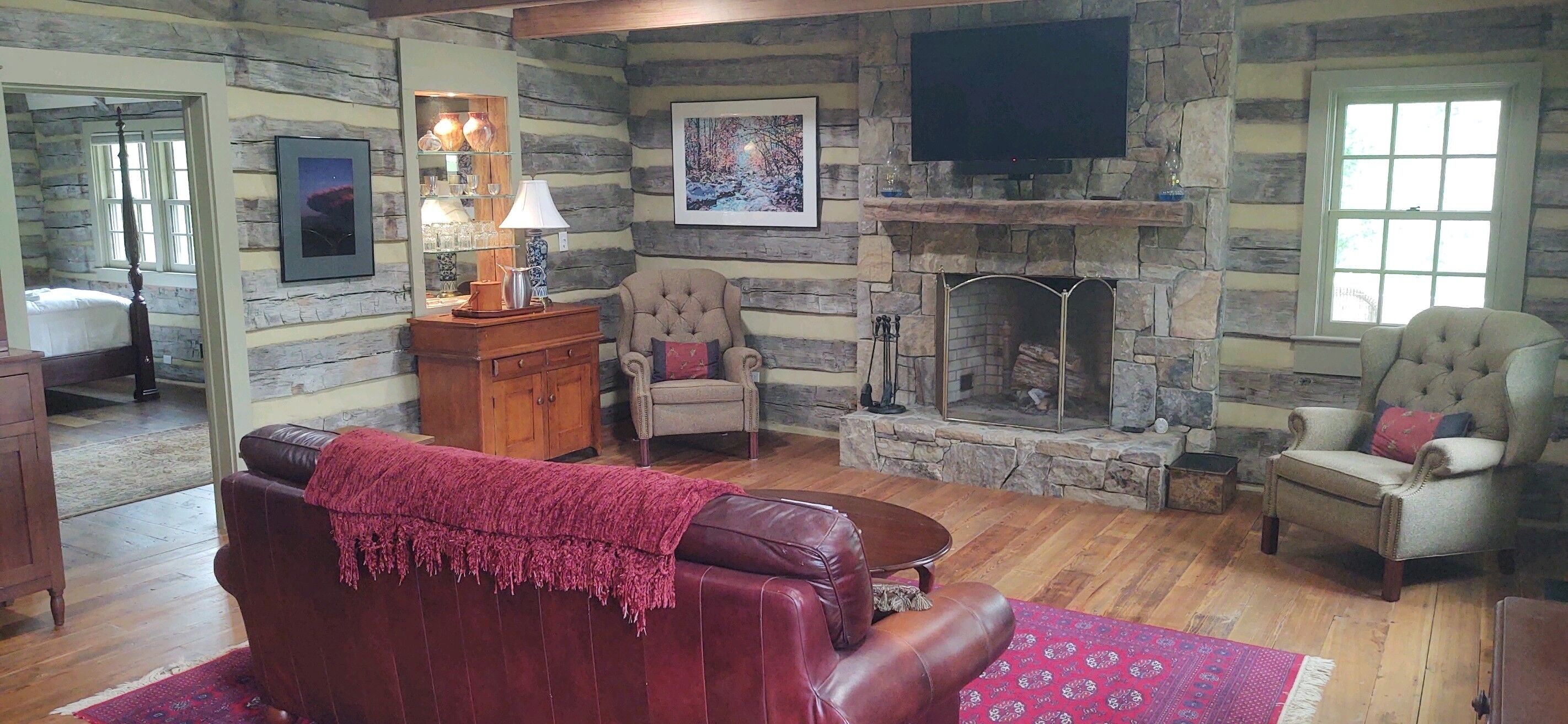 Antique Log Cabin Near Charlottesville & Wineries/Sauna/Trout Stocking 10/23/23