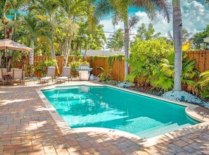 A heated pool