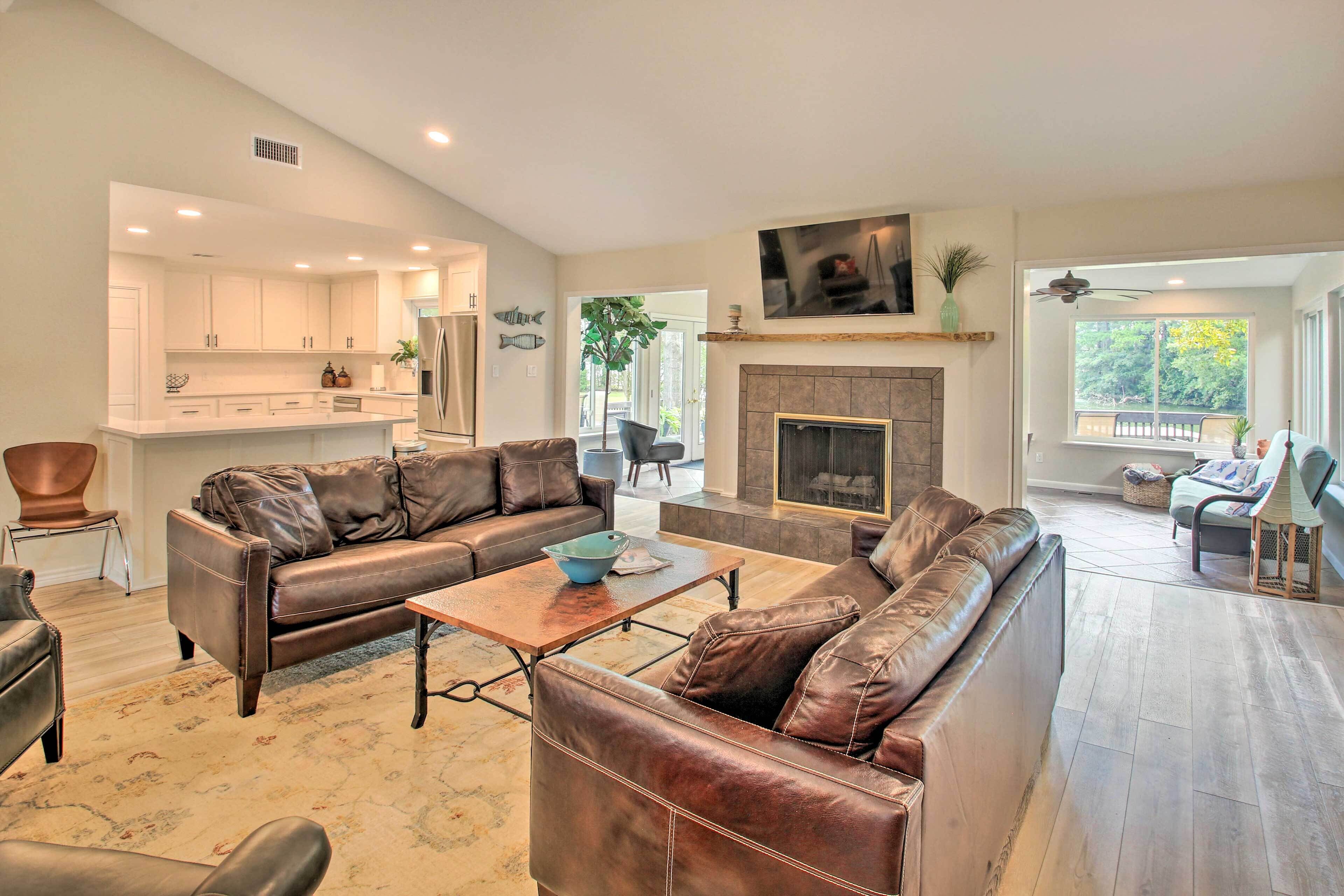 Serene Lakefront Home w/ Grills & Boat Dock!