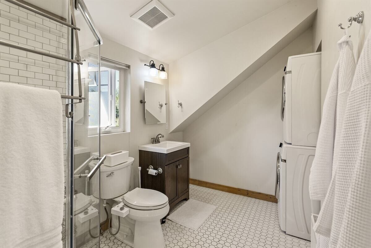 Shower, hair dryer