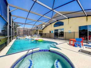 A heated pool