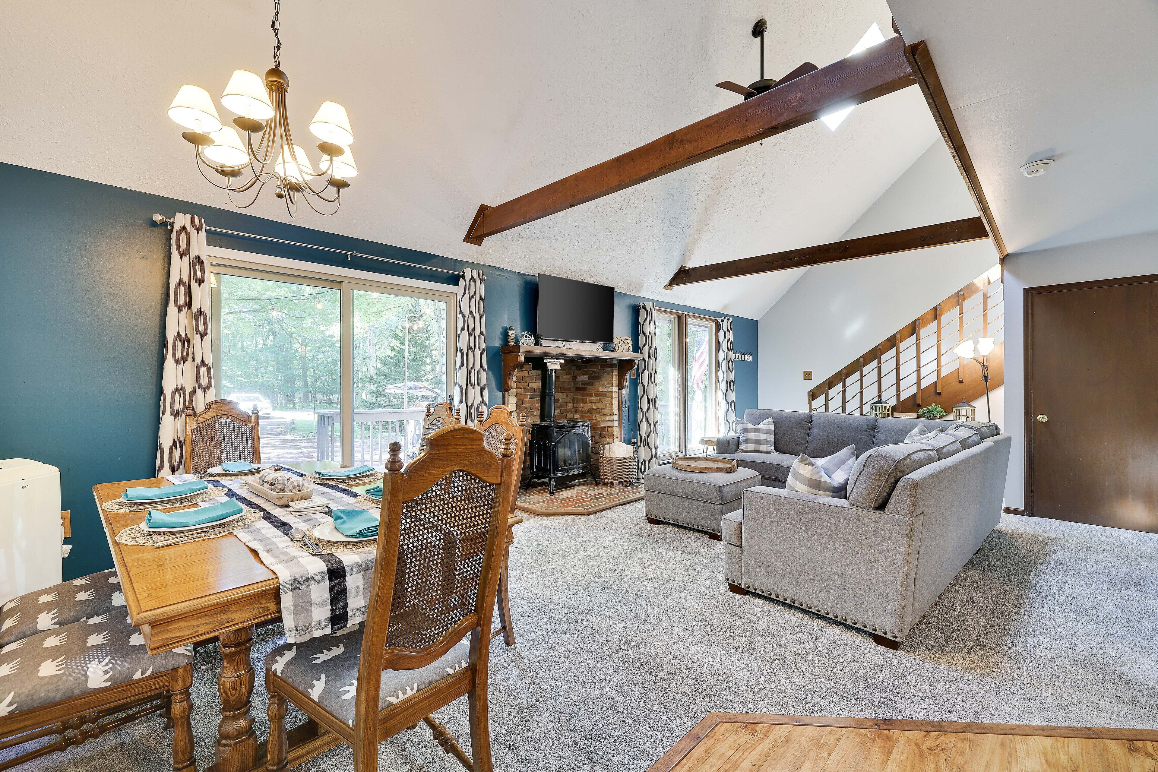 スマートテレビ、暖炉、テレビゲーム