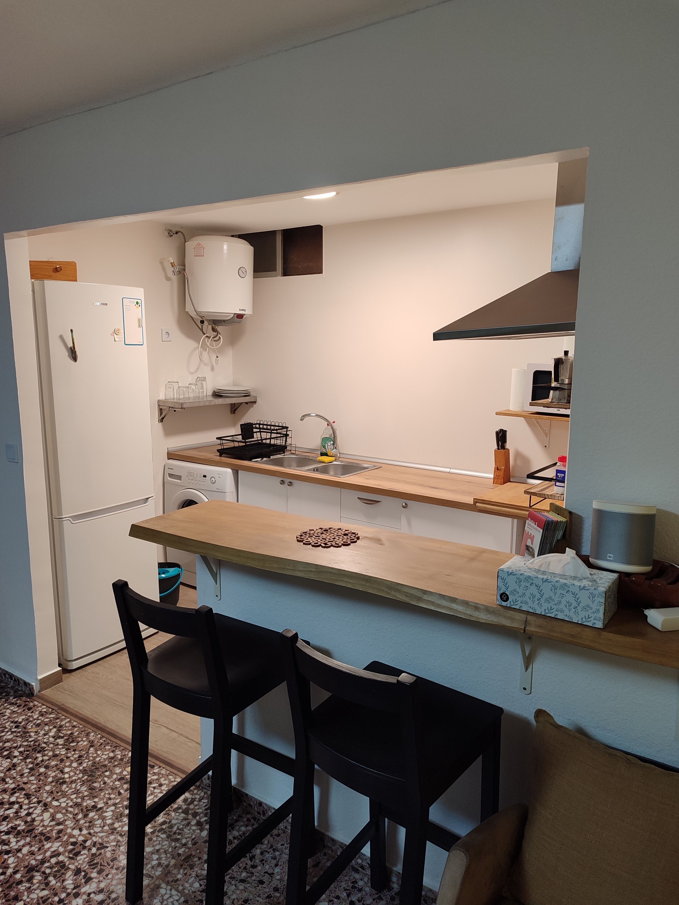 Réfrigérateur, four, grille-pain