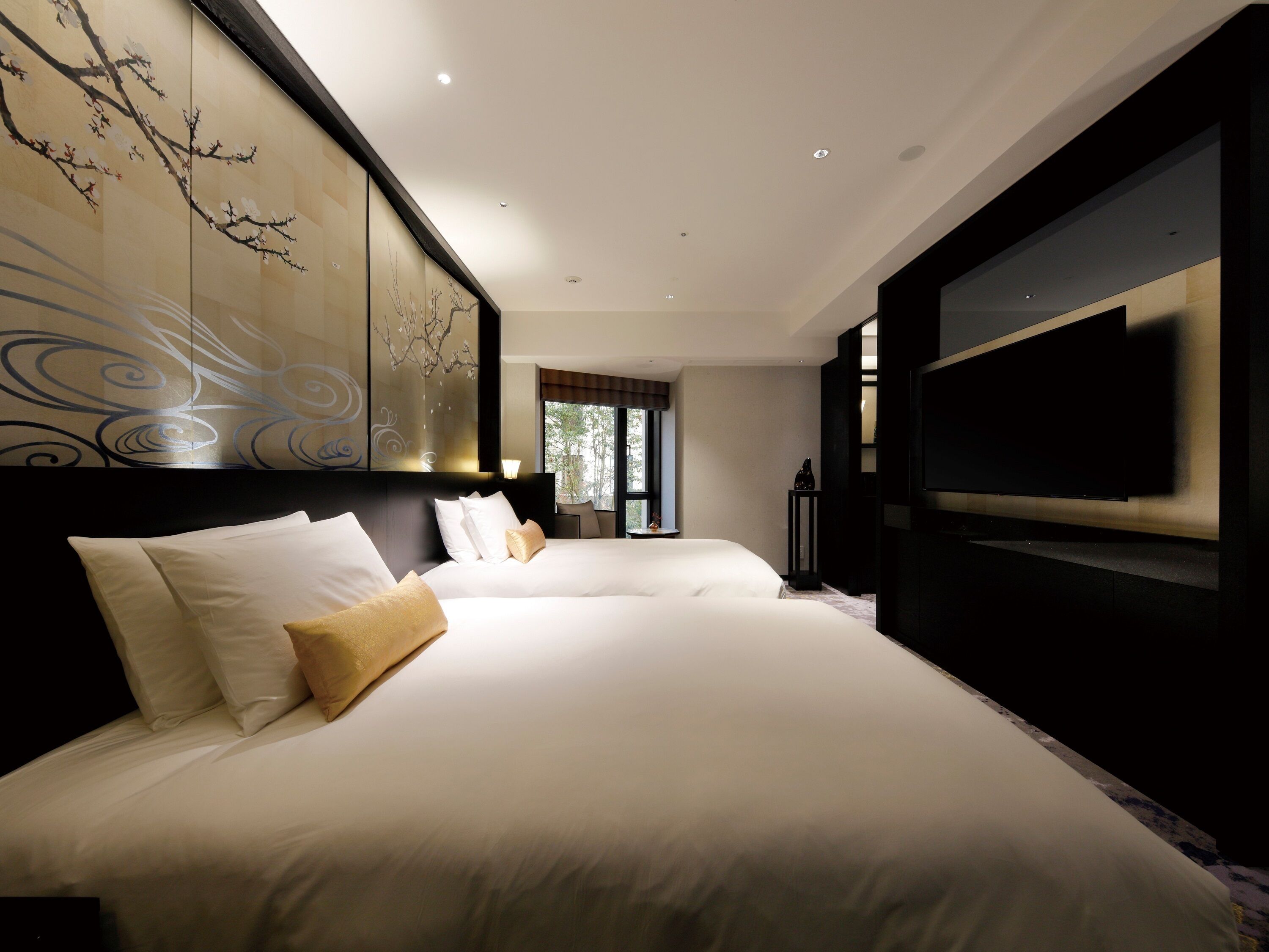 Phòng 2 giường đơn Executive, không hút thuốc (Suite) | Chăn bông, két bảo mật tại phòng, bàn, màn/rèm cản sáng 