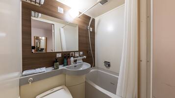 Free toiletries, hair dryer, slippers, electronic bidet